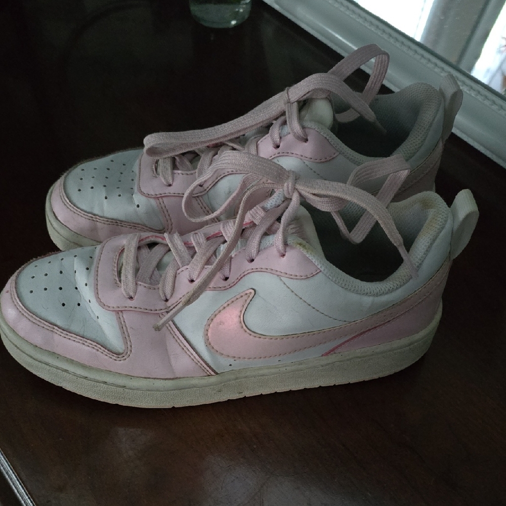 Nike Soft Pink and White Athletic Shoes